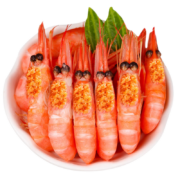 觅客 北极甜虾 黄腹籽 熟冻即食 北极虾500g（需买3件）