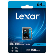 Lexar 雷克沙 800x Pro SD存储卡 64GB U3 V30