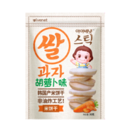 艾唯倪（ivenet）米饼儿童零食磨牙饼干宝宝零食不是辅食韩国进口 胡萝卜味30g