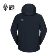 黑冰（BLACKICE）男士户外登山徒步防风保暖连帽软壳衣 黑色 L