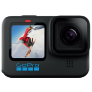 GoPro HERO10 Black防抖运动相机 5.3K高清摄影机 户外摩托骑行Vlog相机挂脖 超值套装128G
