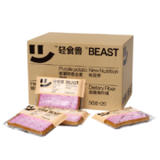 plus会员、概率券：轻食兽 紫薯椰香 全麦吐司1000g(50g*20)