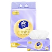 Vinda 维达 抽纸 棉韧奢柔80抽*3包M码 羊绒感亲肤纸巾 卫生纸 纸巾 餐巾纸