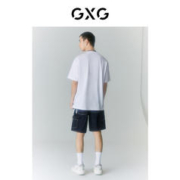 GXG 男装 2022年夏季新品商场同款迷幻渐变系列圆领短袖T恤
