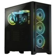 美商海盗船 (USCORSAIR) 4000D AIRFLOW 钢化玻璃中塔ATX机箱 黑色 (支持360冷排/36cm显卡/加强散热)