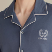 FENTENG 芬腾 男士睡衣秋季纯棉长袖春秋款宽松休闲大码青年男款家居服套装