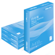 得力（deli）白令海A4打印纸 70g500张*4包一箱 双面高性价比复印纸 整箱2000张 7773【经济热销】