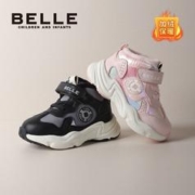 BeLLE 百丽 儿童棉鞋男女孩小童冬季软底防滑加绒保暖休闲百搭二棉运动鞋