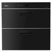 美的（Midea）消毒柜家用 嵌入式 厨房餐具碗柜碗筷 离子净味烘干 110L双层大容量 京东小家智能MXV-ZTD110B01-R