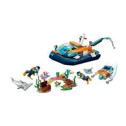 LEGO 乐高 城市系列60377潜水探险船儿童男孩女孩益智拼装积木玩具