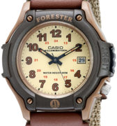 Casio卡西欧FT500WC-5BVCF森林人复古手表 棕色 到手约201.29元