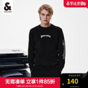 杰克琼斯 杰克·琼斯（JACK&JONES）秋季卫衣男士百搭圆领长袖字母印花上衣潮牌男装