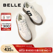 BeLLE 百丽 张若昀男女同款百丽复古板栗德训鞋新款女鞋运动鞋休闲鞋A6N1DAM4