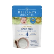 【自营】澳洲进口贝拉米婴幼儿有机辅食益生元GOS米粉125g/袋4+