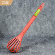 RIMEI 金达日美 多功能漏勺打蛋器厨房硅胶夹勺火锅面条料夹DR909 美味红