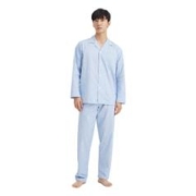 京东京造 加绒加厚抑菌男式家居服男套装 鲨鱼灰XXL