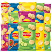 Lay's 乐事 薯片40g45g整箱批发年货零食大礼包黄瓜味超大包解馋休闲小吃