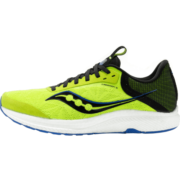 Saucony索康尼自由5减震支撑跑步鞋男轻便运动鞋冬季新品训练慢跑鞋男鞋 萤光绿黑 41