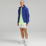 lululemon 丨Down for It All 男士羽绒连帽夹克 LM4AGYS 蓝色