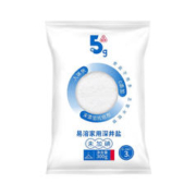 竹海 五客半加碘未加碘食用盐300g易溶家用泡菜深井盐无抗结剂调味品 3袋 未加碘