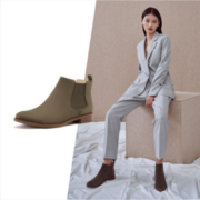 Clarks 其乐 Taylor Shine 女士磨砂真皮切尔西靴