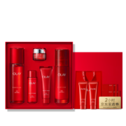 OLAY 玉兰油 大红瓶胜肽精华级水乳套装（水150ml+乳液100ml+乳35ml+水50ml+面霜14g+礼盒）赠乳35ml+水50ml+面膜2片+礼袋
