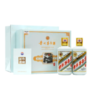 茅台 兔年生肖礼盒酱香型白酒53度375ml*2瓶礼盒装