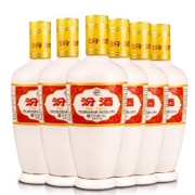 再降价、京东百亿补贴：汾酒 出口白瓷 清香型白酒 53度 500ml*6瓶