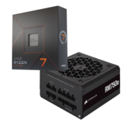 美商海盗船 RM750E 金牌750W电源+AMD 锐龙7 7700X