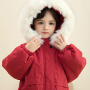 PLUS会员！JELLYBABY 冬季儿童女童兔耳帽棉衣棉服外套