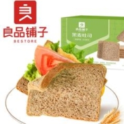 40片 良品铺子低脂黑麦全麦面包共2斤