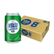 限地区、88VIP：LAOSHAN BEER 崂山啤酒 清爽 8度啤酒 330ml*24听*3件