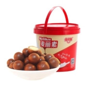 金丝猴麦丽素128g桶装原味跳跳糖巧克力夹心怀旧年货（代可可脂）