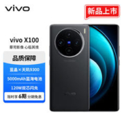 vivo X100 16GB+256GB 辰夜黑 蓝晶×天玑9300 5000mAh蓝海电池 蔡司超级长焦 120W双芯闪充 5G 拍照 手机