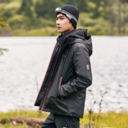 TFO冲锋衣 三合一抓绒内胆户外登山服 外套情侣加厚保暖防风防水服 男款黑色 XL