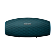 飞利浦（PHILIPS）BT6900音乐小号角 便携式无线蓝牙音箱低音炮音响播放器电脑桌面户外布艺hifi防水宝石蓝