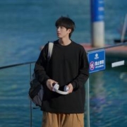 @港仔文艺男260g重磅日系长袖打底衫男冬季