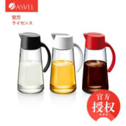 ASVEL 阿司倍鹭 日本玻璃油壶防漏厨房大容量装油瓶罐液体调料瓶 白色650ML（挂油包退）58.9元