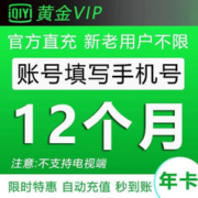 iQIYI 爱奇艺 vip会员年卡