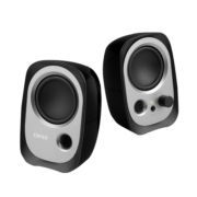 漫步者（EDIFIER）R12U 外观时尚、音质纯正的入门级微型2.0桌面音响 笔记本音箱 电脑音箱 黑色