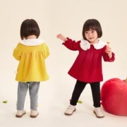 JELLYBABY 女童春装套装2024新款 洋气两件套春秋 红色
