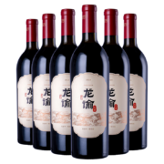 龙谕酒庄单一园赤霞珠干红葡萄酒750ml*6整箱装国产红酒送礼（送2瓶普五八代五粮液52度500ml）