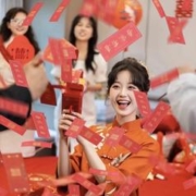 蝶恋花 筷子夹钞票 喷钞机 婚礼道具（纸钞300张+筷子6双）