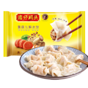 湾仔码头 菌菇三鲜水饺 720g*7件