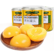 Plus会员:科技 砀山黄桃水果罐头312g*3罐 （多种水果可选）