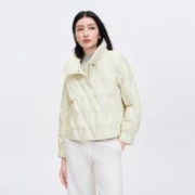 寒潮来了：BOSIDENG 波司登 立领短款时尚羽绒直充羽绒服女