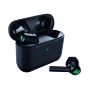 雷蛇（Razer）无线蓝牙耳机 战锤狂鲨真无线X 入耳式音乐运动游戏耳塞 二代X 单色绿光 （蓝牙5.2 约28hs续航）