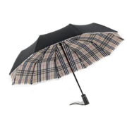 Neyankex全自动双层伞超大加固十骨抗风折叠伞男女晴雨两用双人伞可印LOGO 绅士黑-双层伞