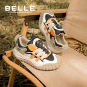 BeLLE 百丽 童鞋女童户外休闲鞋2023秋季新款男童登山鞋儿童运动鞋中大童