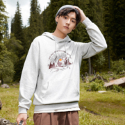 龚俊同款丨越山 361°男女加绒连帽卫衣